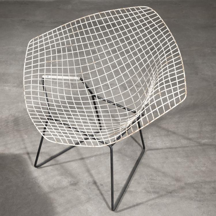 Bild 2 zu Objekt, 3 Sessel Modell Diamond, Harry Bertoia, Knoll International, K-16B 659