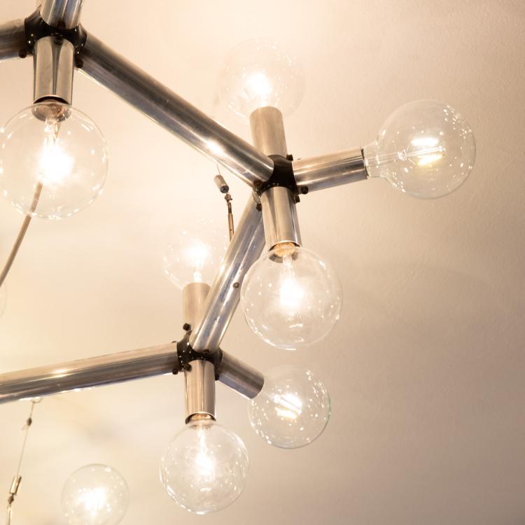 Bild 1 zu Objekt, Gro&szlig;e Deckenleuchte Modell Lichtstruktur, Robert Haussmann, Swiss Lamp, K-16B 609