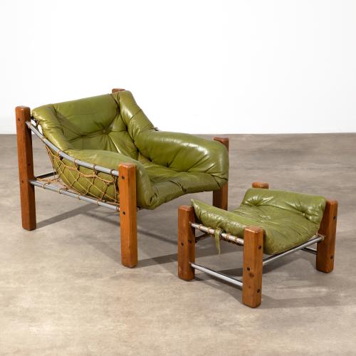 Rare lounge chair + ottoman