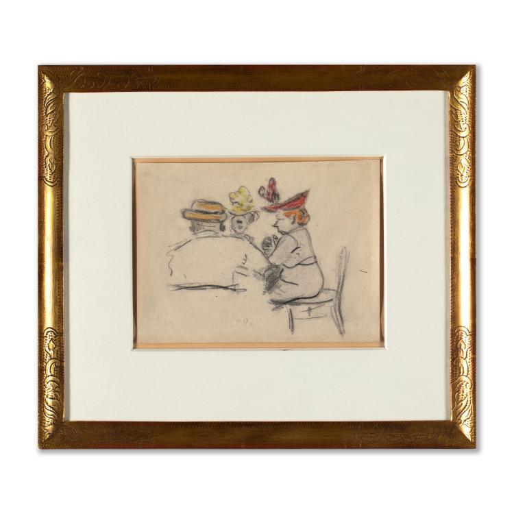 Bild 1 zu Objekt, Three people at the table, Heinrich Zille, K-16B 314