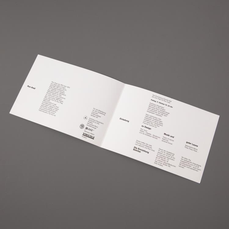 Bild 3 zu Objekt, Zeichnung des Sessels Soft Heart + Einladungskarte, Ron Arad, K-16B 816