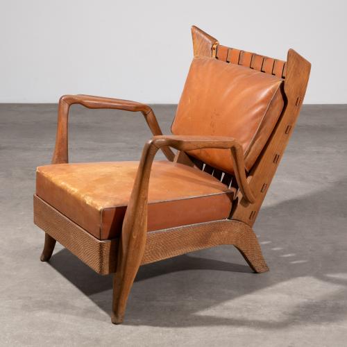 Organic lounge chair from the 1940s/50s