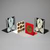 2 bookends model Cammei + 2 bookends Strumenti Musicali