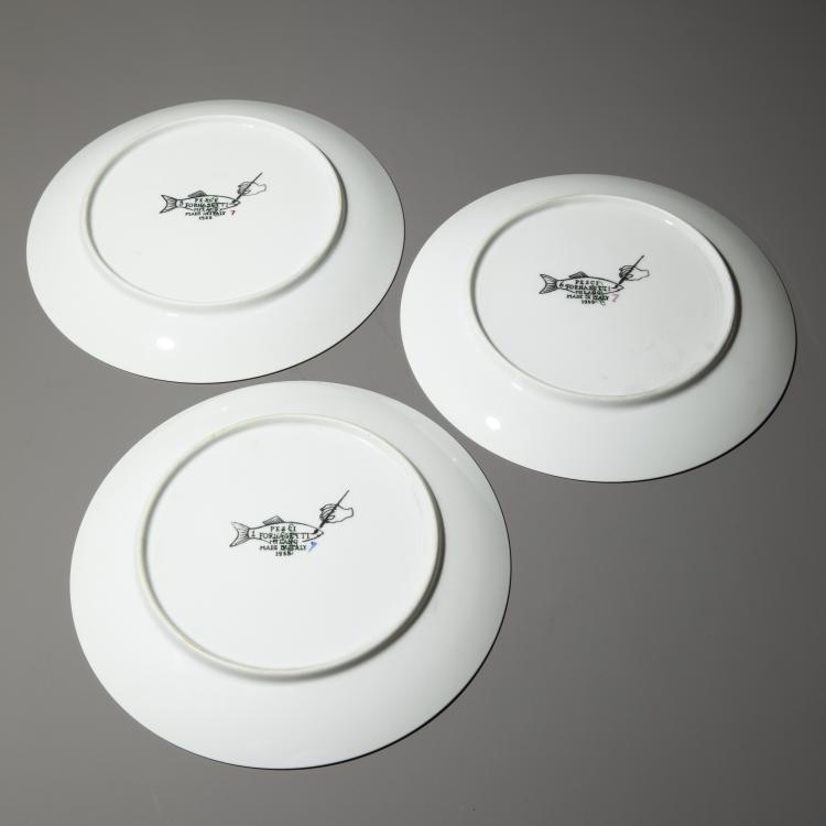 Bild 5 zu Objekt, 6 Teller Modell Passajedi Pesci, Piero Fornasetti, Fornasetti, K-16B 708