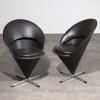 2 Stühle Modell K1 Cone Chairs / Tütenstühle