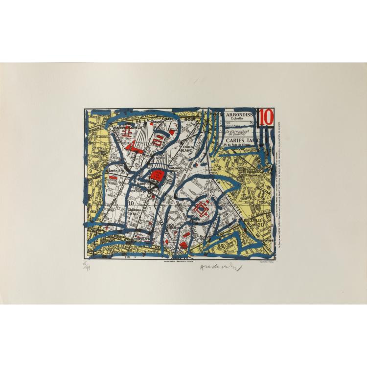 Bild 2 zu Objekt, 'Paris, 10e und 14e arrondissements', 1983, Pierre Alechinsky, K-16B 449