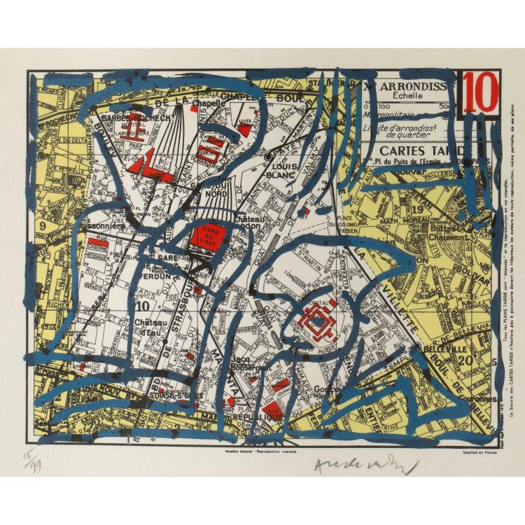 Bild 3 zu Objekt, 'Paris, 10e und 14e arrondissements', 1983, Pierre Alechinsky, K-16B 449