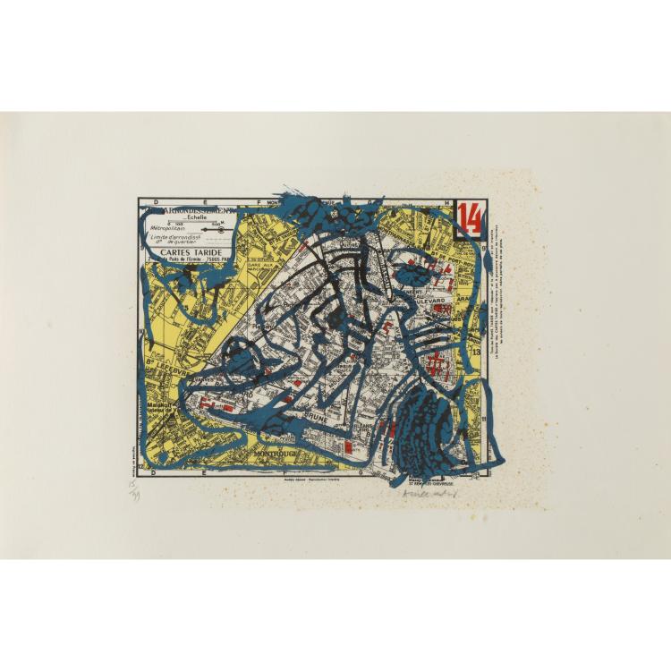 Bild 4 zu Objekt, 'Paris, 10e und 14e arrondissements', 1983, Pierre Alechinsky, K-16B 449
