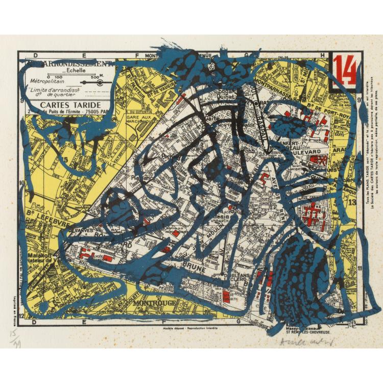 Bild 5 zu Objekt, 'Paris, 10e und 14e arrondissements', 1983, Pierre Alechinsky, K-16B 449