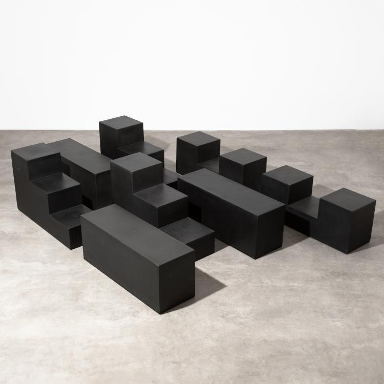 Bild 1 zu Objekt, 8 Sitzelemente Modell Gli Scacchi, Mario Bellini, C&B / B&B Italia, K-16B 735