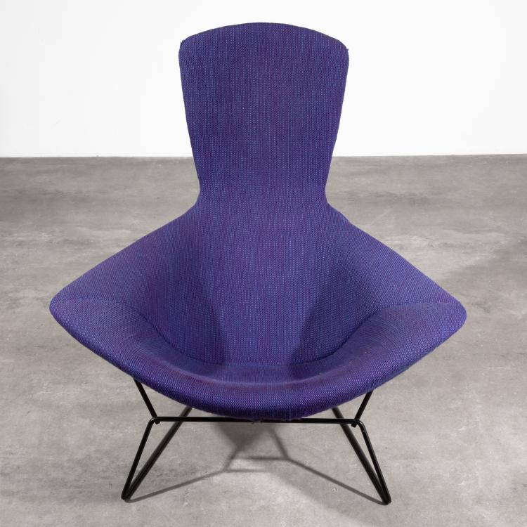 Bild 1 zu Objekt, Lounge Sessel Modell Bird Chair + Ottomane, Harry Bertoia, Knoll International, K-16B 662