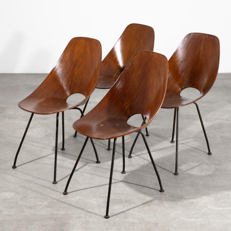 Hauptbild zu Objekt, 4 St&uuml;hle Modell Medea, Vittorio Nobili, K-16B 713