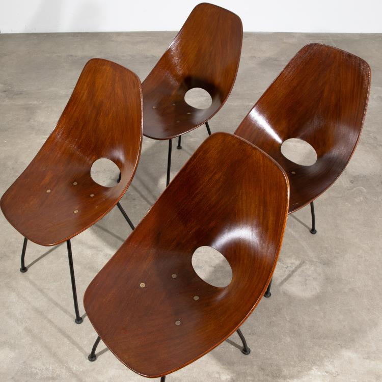 Bild 1 zu Objekt, 4 St&uuml;hle Modell Medea, Vittorio Nobili, K-16B 713