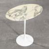 Oval side table from the Tulip series