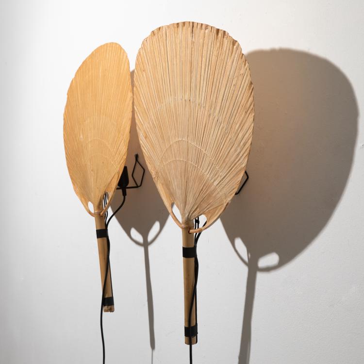 Bild 1 zu Objekt, 2 Wandleuchten Modell Uchiwa, Ingo Maurer, Design M, K-16B 583