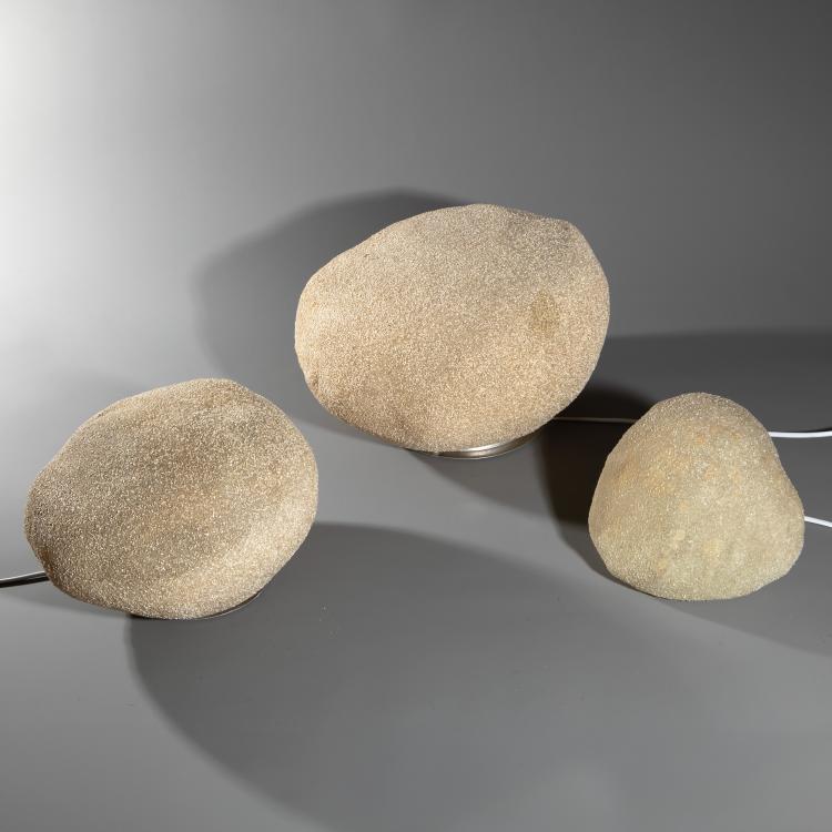 Bild 1 zu Objekt, 3 Bodenleuchten Modell Moon Rock Lamp / Dora, Andr&eacute; Cazenave, Singleton / Zicoli, K-16B 631