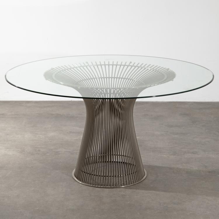 Hauptbild zu Objekt, Esstisch aus der Wire Group, Warren Platner, Knoll International, K-16B 654