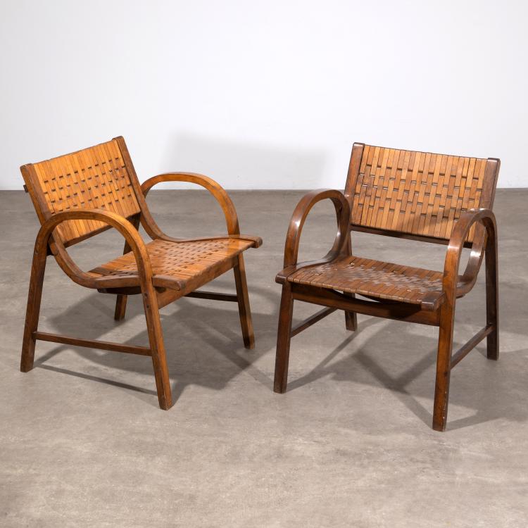 Hauptbild zu Objekt, 2 articulated armchairs, Georg v. Olnhausen K. G., K-16O 13