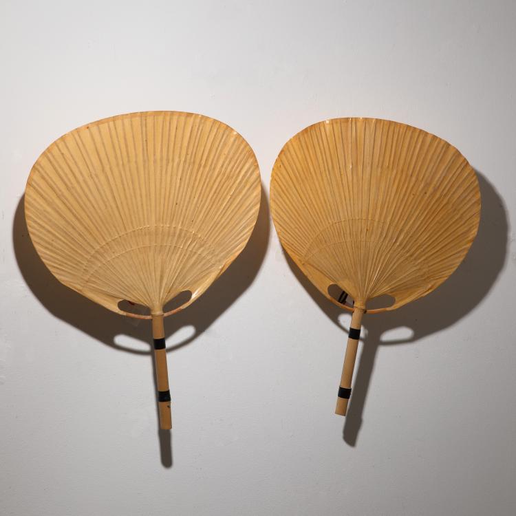 Hauptbild zu Objekt, 2 Wandleuchten Modell Uchiwa, Ingo Maurer, Design M, K-16B 585