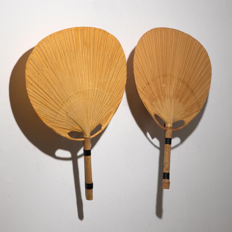 Hauptbild zu Objekt, 2 Wandleuchten Modell Uchiwa, Ingo Maurer, Design M, K-16B 587