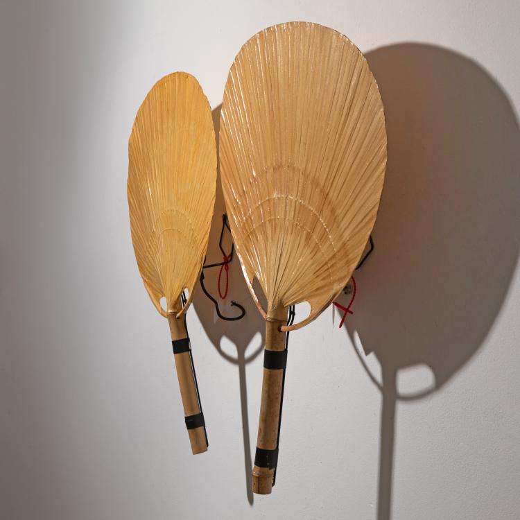 Bild 1 zu Objekt, 2 Wandleuchten Modell Uchiwa, Ingo Maurer, Design M, K-16B 587