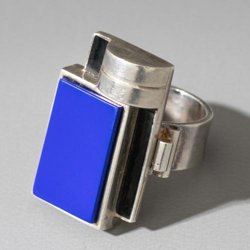 Kubistischer Ring mit Achat, um 1935