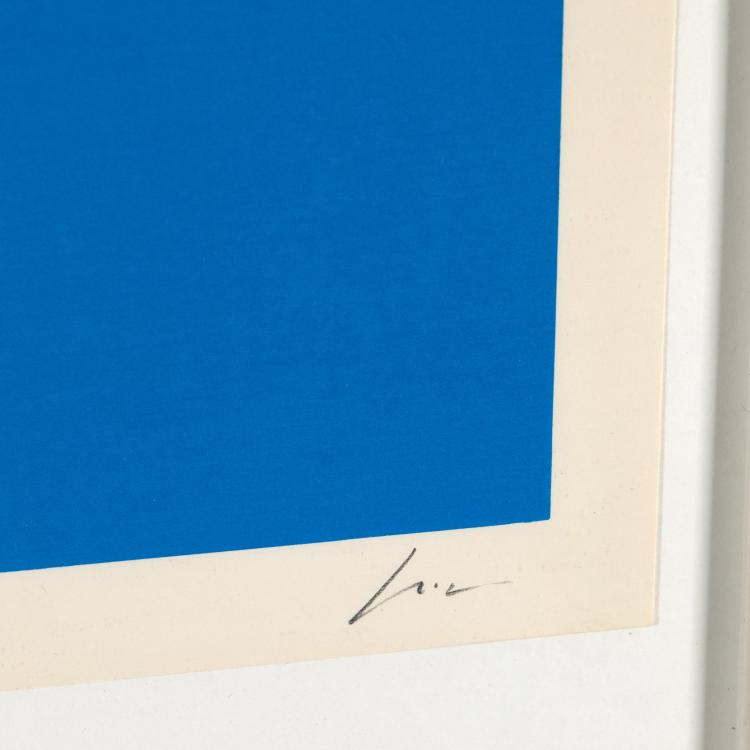 Bild 2 zu Objekt, 'Schwarzes Rund auf blau', Rupprecht Geiger, K-16B 500