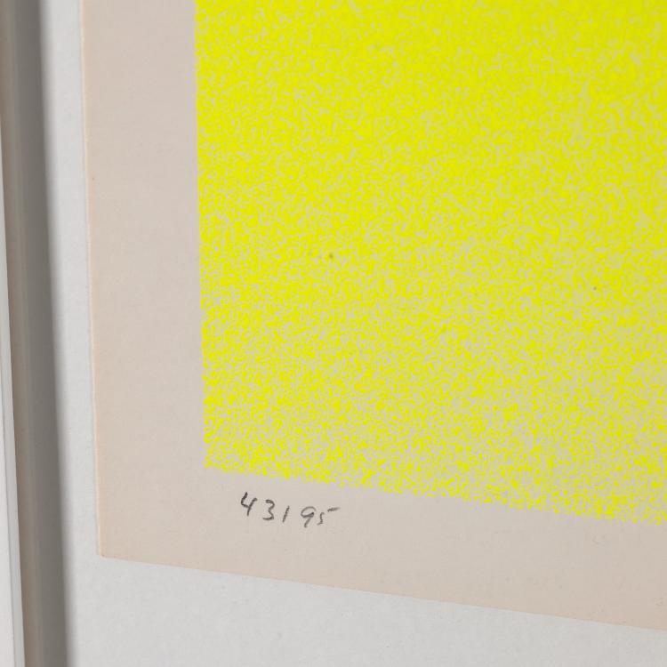 Bild 1 zu Objekt, 'Leuchtrot-oranges Rund auf leuchtgelb', Rupprecht Geiger, K-16B 497