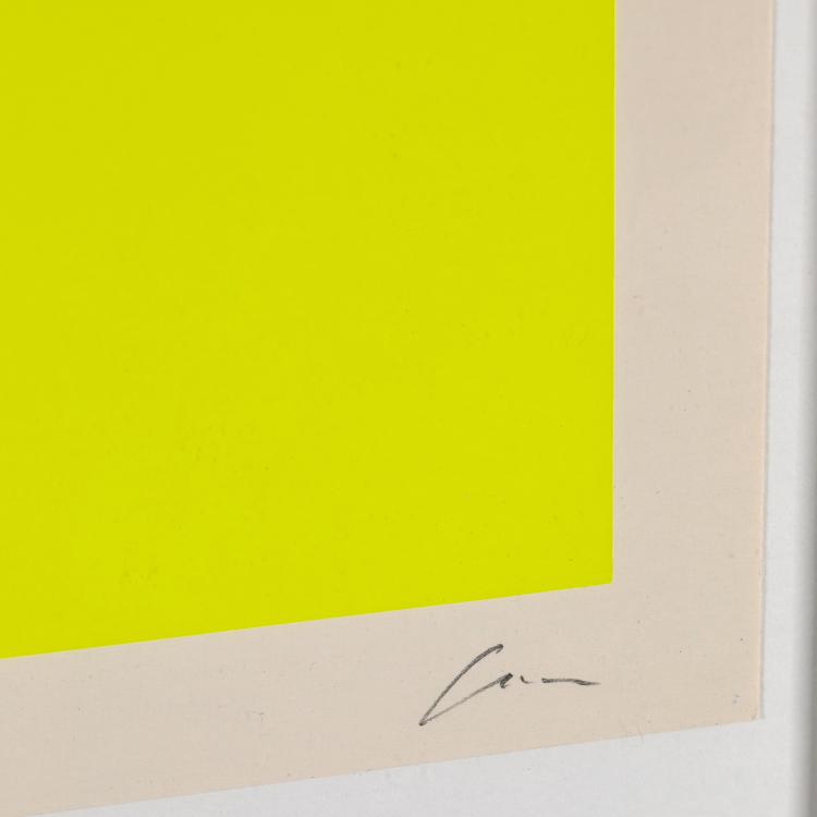 Bild 2 zu Objekt, 'Blaues Rund auf leuchtgelb', Rupprecht Geiger, K-16B 499