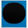 'Schwarzes rund auf Blau'