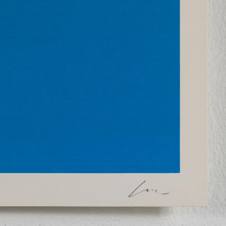 Bild 2 zu Objekt, 'Schwarzes rund auf Blau', Rupprecht Geiger, K-17 267