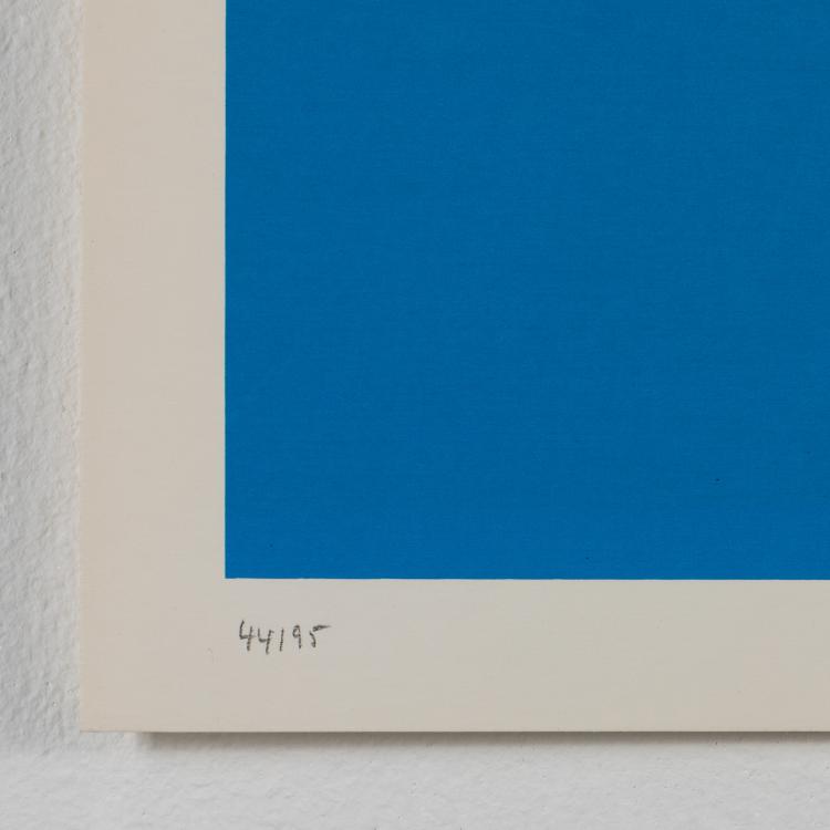 Bild 3 zu Objekt, 'Schwarzes rund auf Blau', Rupprecht Geiger, K-17 267