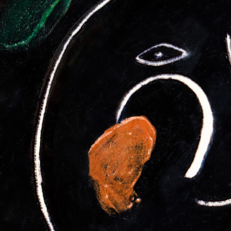 Bild 1 zu Objekt, Teller aus dem Service 'Visage Noir', 1948, Pablo Picasso, K-16B 373