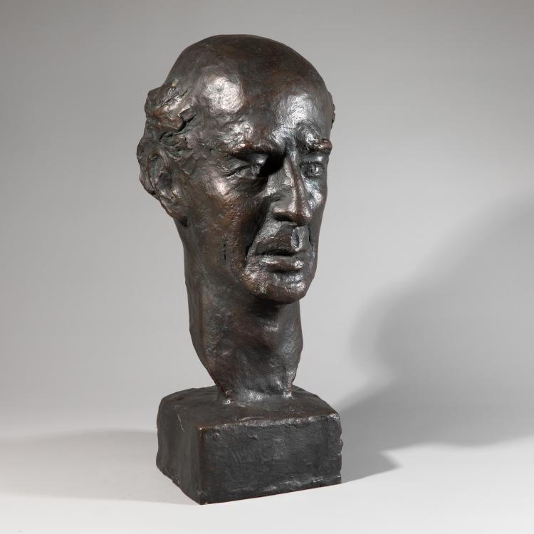 Hauptbild zu Objekt, Portraitkopf 'Herbert Grillo', um 1947, Fritz Klimsch, Noack, Hermann, Berlin, K-16B 293