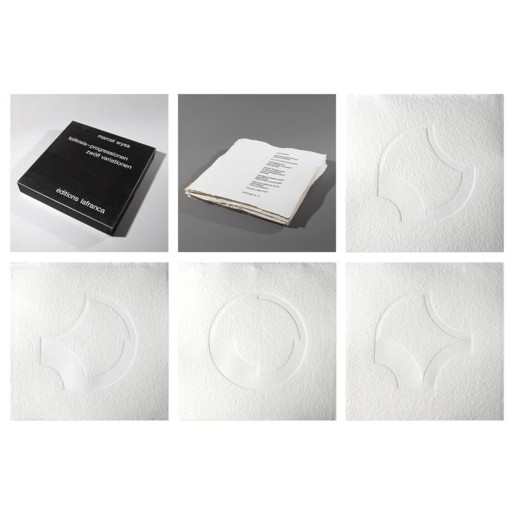 Hauptbild zu Objekt, Partial Circle Progressions - Twelve Variations, 1977, Eugen u.a. Gomringer, K-16B 480