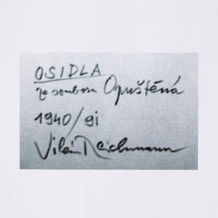 Bild 4 zu Objekt, 'Osidla' (aus dem Zyklus opu&scaron;těn&aacute;), 1941 (Abzug von 1991), K-16B 351