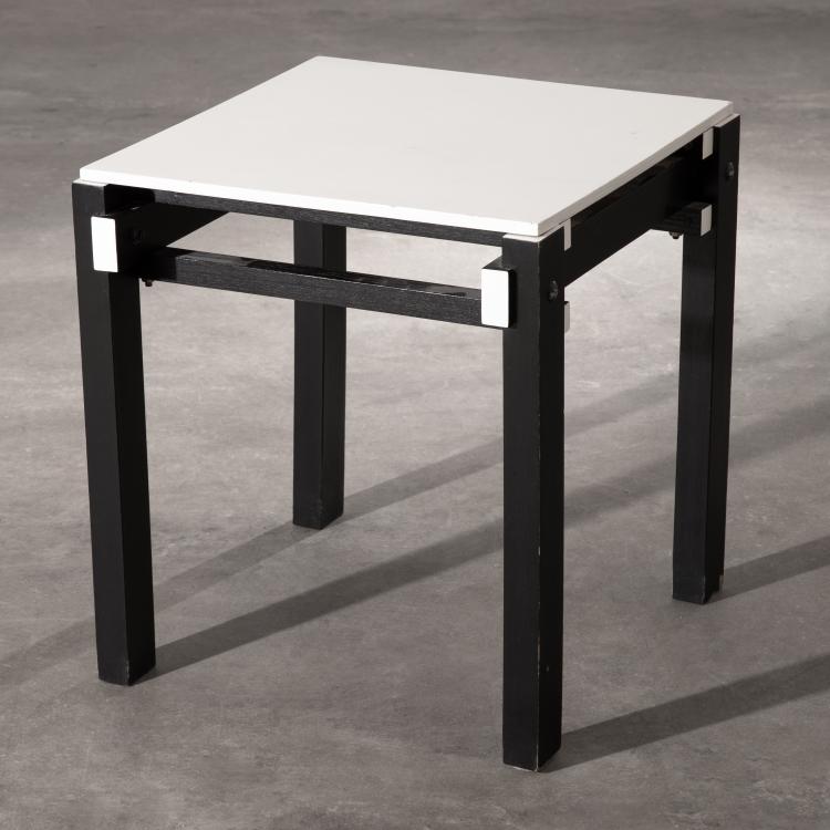 Hauptbild zu Objekt, Hocker Modell Military Stool von H. G. M. G.A.v.d. Groenekan, Gerrit Rietveld, H. G. M. G.A.v.d. Groenekan, K-16B 624