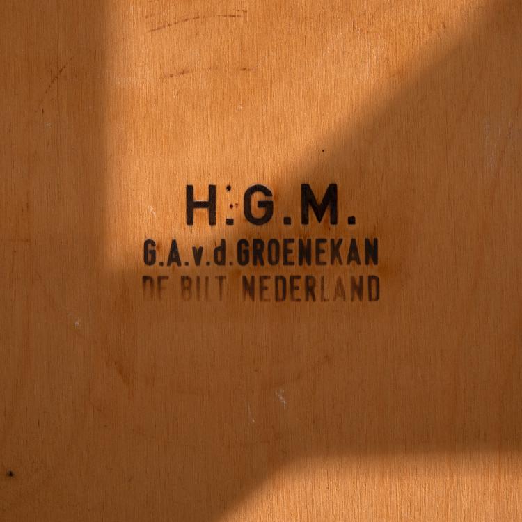 Bild 5 zu Objekt, Hocker Modell Military Stool von H. G. M., G. A. van de Groenekan, Gerrit Rietveld, H. G. M., G. A. v.d. Groenekan, K-16B 625
