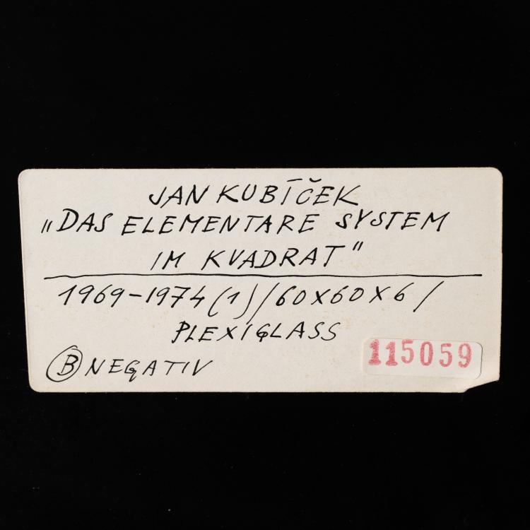 Bild 5 zu Objekt, Relief 'Das elementare System im Kvadrat' B NEGATIV, 1969 - 74, K-16B 445