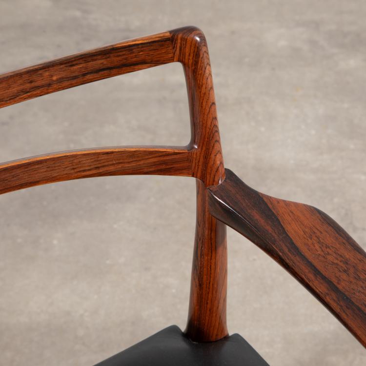 Bild 1 zu Objekt, Armlehnstuhl Modell 94/2 in Rio-Palisander, Johannes Andersen, K-16B 676
