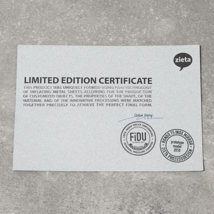 Bild 2 zu Objekt, Prototype Spiegel Modell Rondo 75 mit Zertifikat, Zieta Studio, K-16B 810