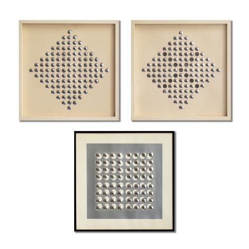 2 x 'Rauten', 1970, 1 x 'Serielle Spiegelung',1970