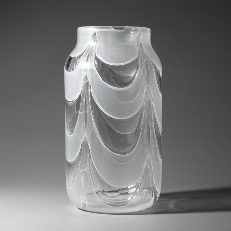 Bild 1 zu Objekt, Vase 'Graffito diafano bianco', Ercole Barovier, Barovier & Toso, K-16A 179