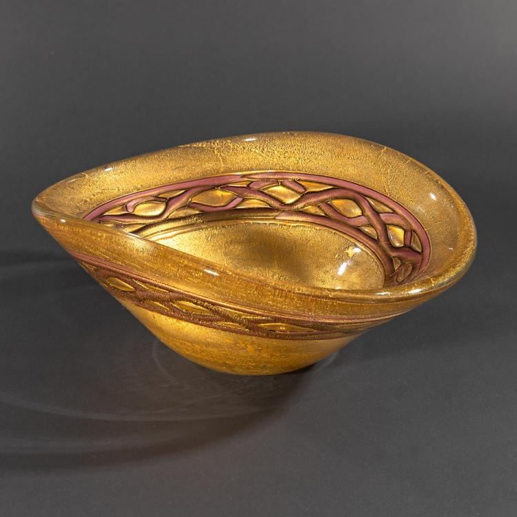 Hauptbild zu Objekt, Schale 'Pezzo unico di prova', Ercole Barovier, Barovier & Toso, Murano, K-16A 178