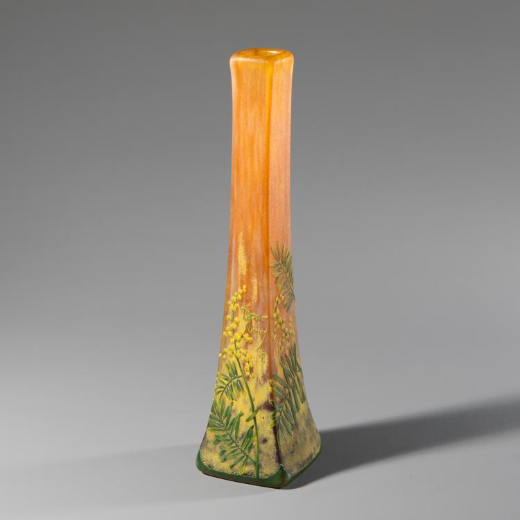 Hauptbild zu Objekt, Vase 'Mimosa', Daum Fr&egrave;res, Nancy, K-16A 163