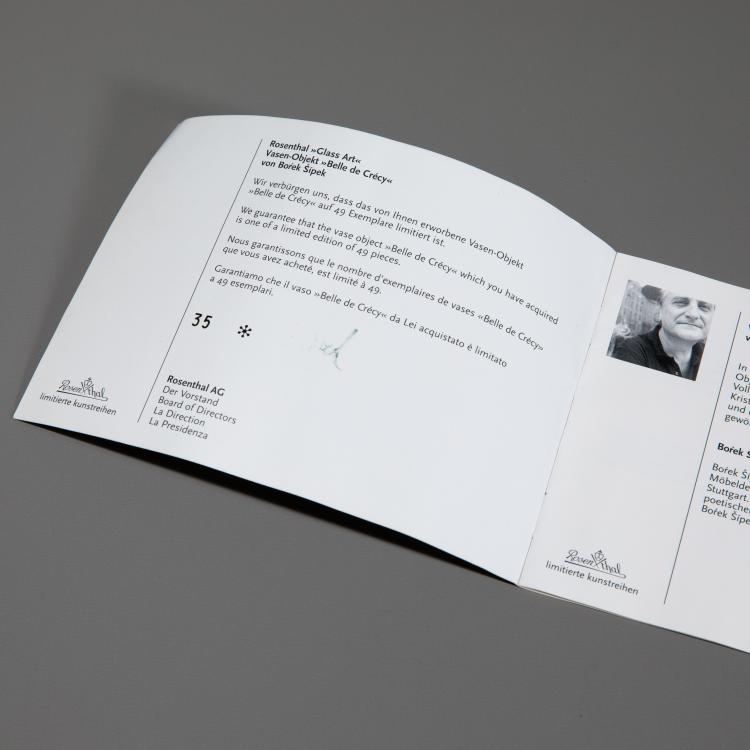 Bild 7 zu Objekt, Vase 'Belle de Cr&eacute;cy', Bořek &Scaron;&iacute;pek, Rosenthal, K-16B 828