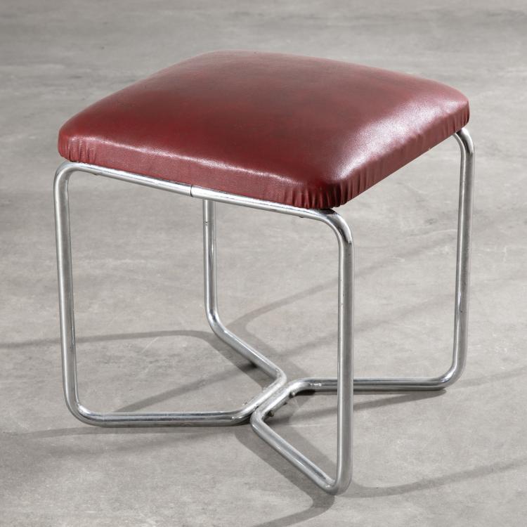 Hauptbild zu Objekt, Hocker Variante Modell B 56, Marcel Breuer, Thonet, K-16B 552