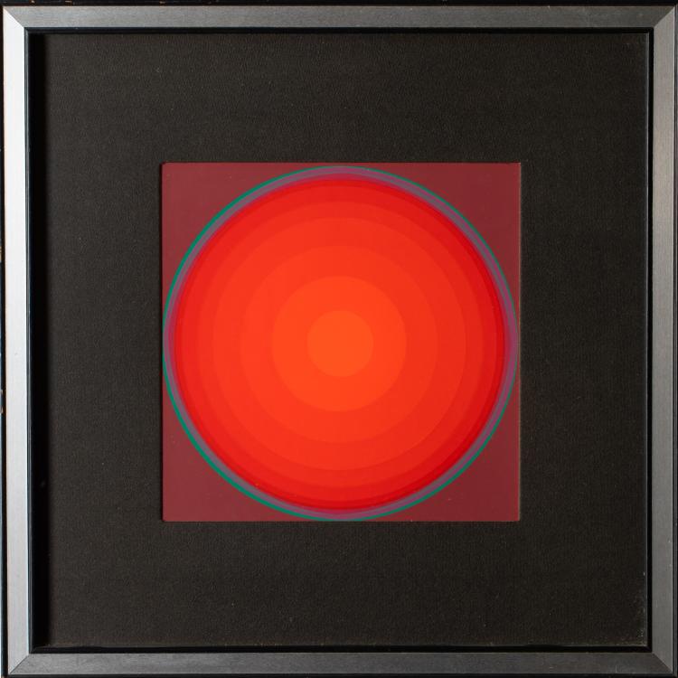 Bild 3 zu Objekt, 'Corona Gelb', 'Variation Rot', 'Quasar Orange', 'Variation Blau', 1970er, Lothar Quinte, K-16B 483