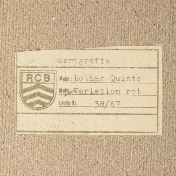 Bild 5 zu Objekt, 'Corona Gelb', 'Variation Rot', 'Quasar Orange', 'Variation Blau', 1970er, Lothar Quinte, K-16B 483