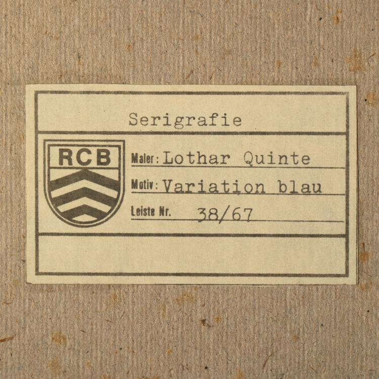 Bild 12 zu Objekt, 'Corona Gelb', 'Variation Rot', 'Quasar Orange', 'Variation Blau', 1970er, Lothar Quinte, K-16B 483